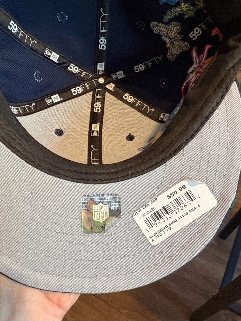 New Era 59FIFTY Seattle Seahawks Blooming Fitted Hat 7 1/2